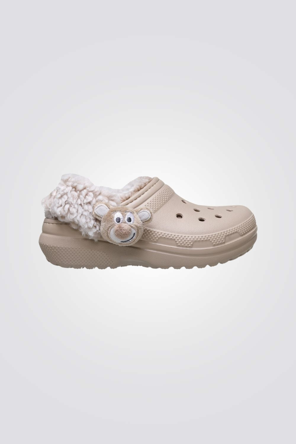 כפכפי פליז חמות לילדים במידות קטנות Classic Bear Plush Fleece Lined Clog T | קרוקס