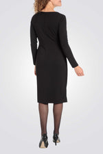 שמלת מעטפת בצבע שחור