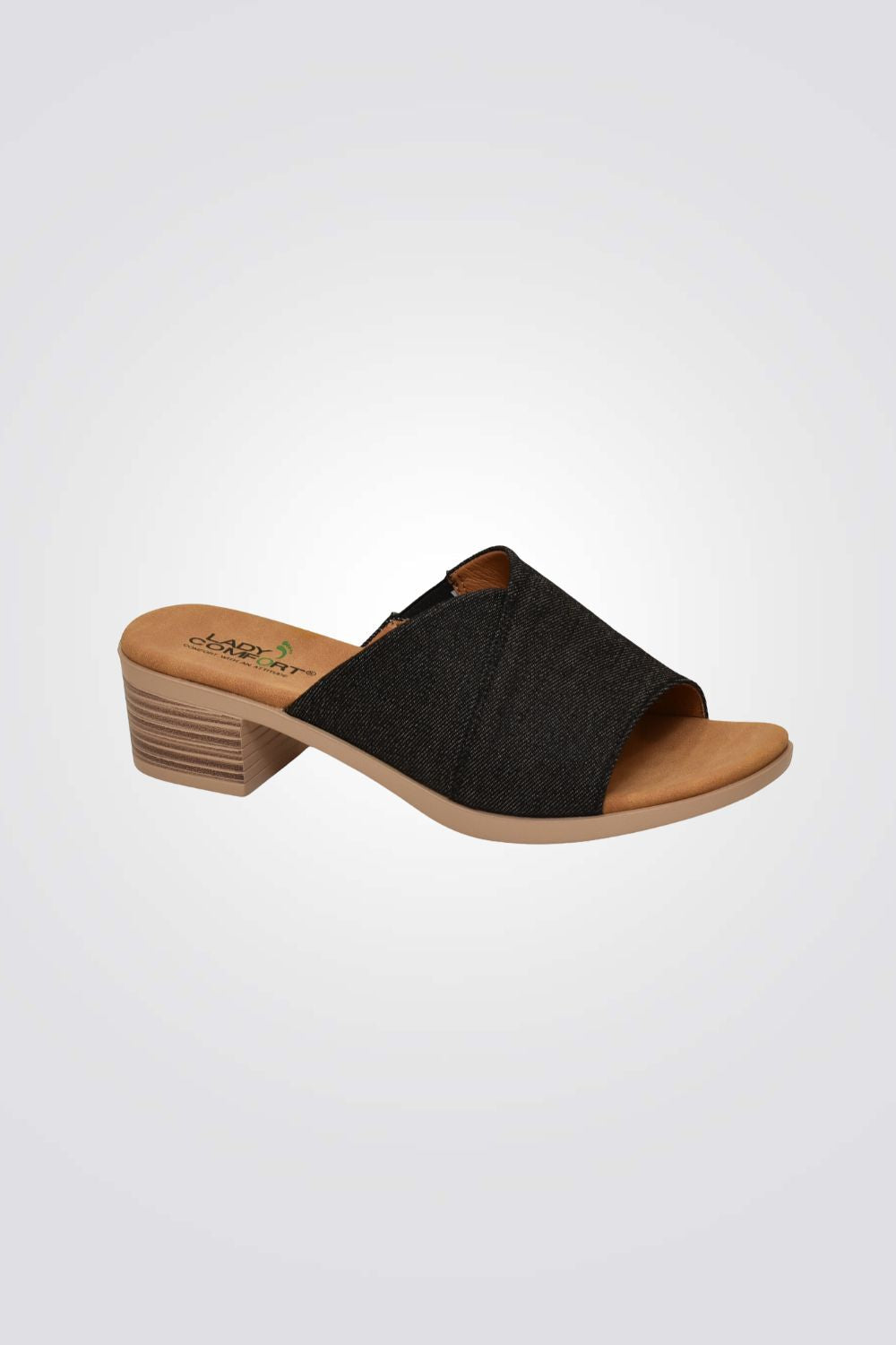 כפכף מעטפת בצבע שחור ג'ינס