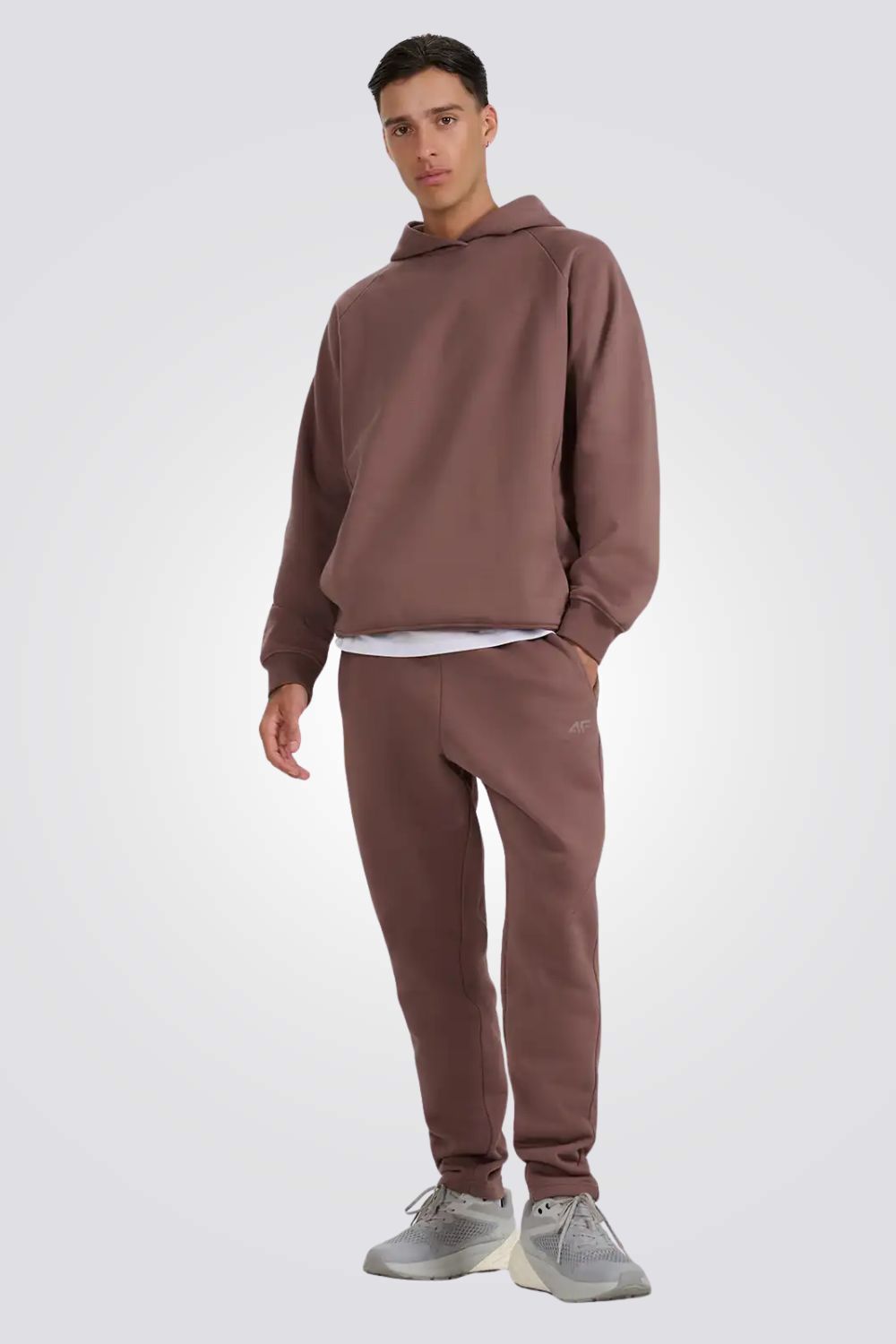 סווטשירט עם קפוצ'ון לגברים | 4F 