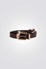 חגורה לנשים עם אפקט תנין | מורגן