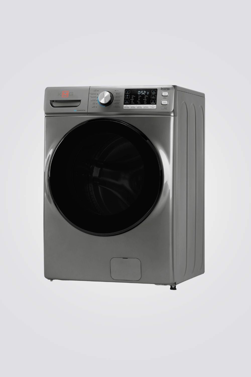 מכונת כביסה 18 ק"ג בצבע כסף דגם WM-MFH180-G802DS | קיי אם ג'י 