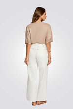 חולצת סריג עם שרוולים קצרים | מורגן