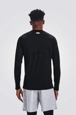 חולצת אימון ארוכה לגברים בצבע שחור