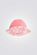 כובע שמש לתינוקות דו צדדי בצבע ורוד