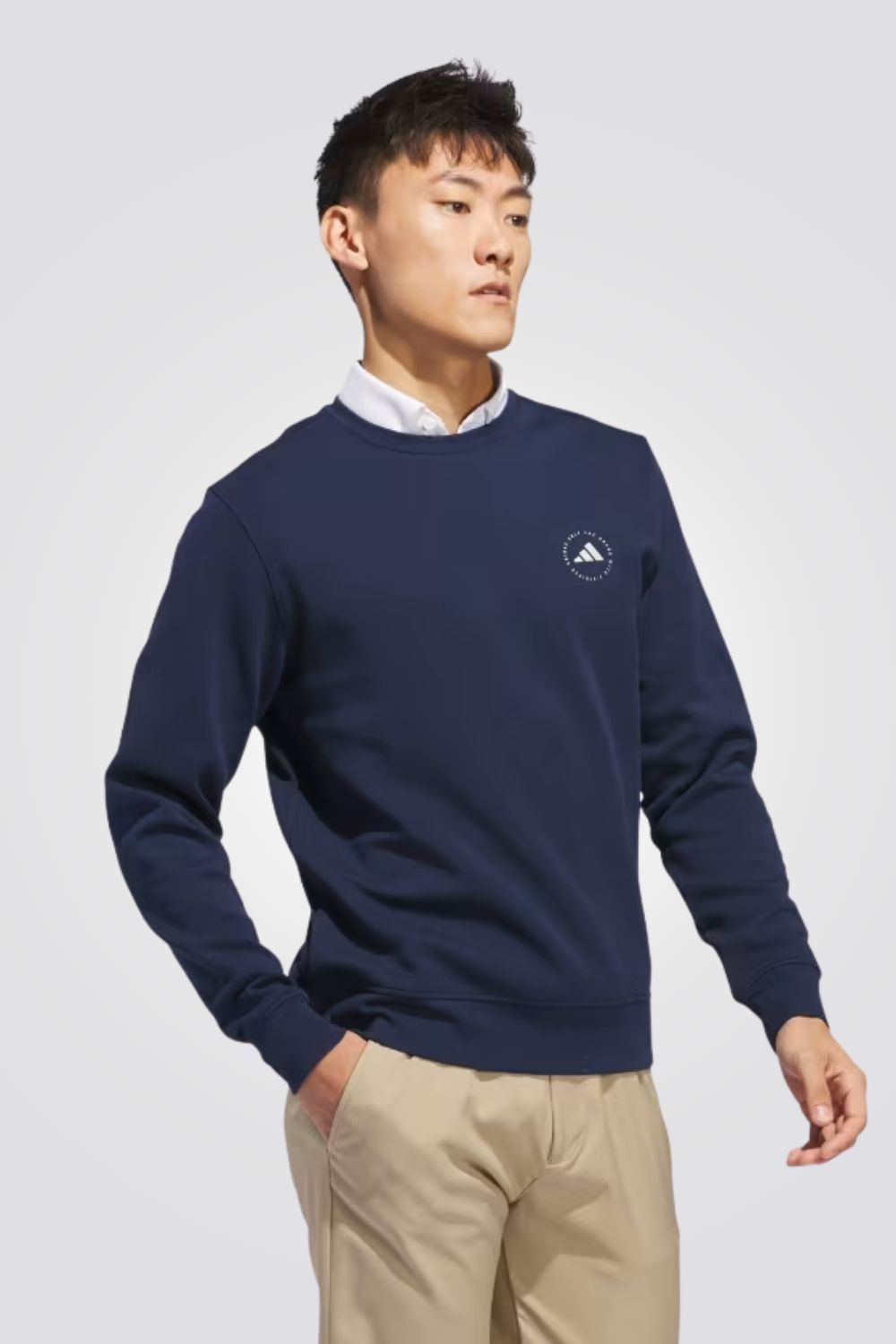 סווטשירט לגברים בצבע נייבי