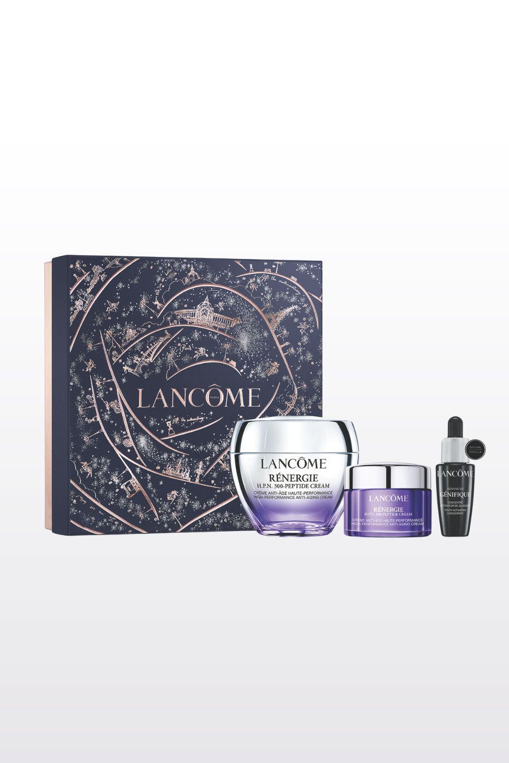 מארז טיפוח לאישה קרם פנים 50 מ"ל + קרם לילה 15 מ"ל + סרום ג'ניפיק 10 מ"ל RENERGIE H.P.N. 300