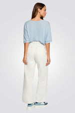 חולצת סריג עם שרוולים קצרים | מורגן