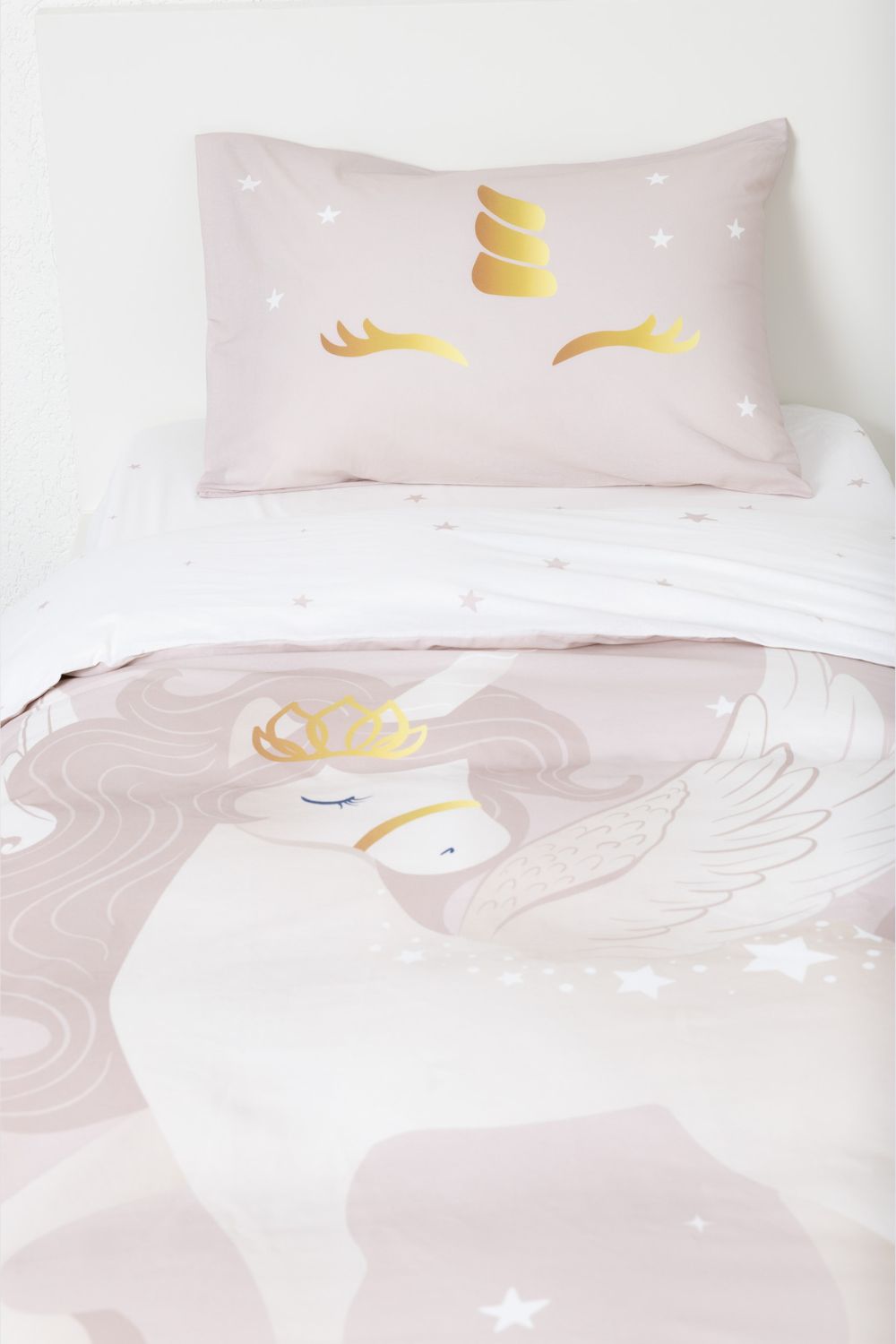 סט מצעים מיטה וחצי 120/200 דגם UNICORN GOLD