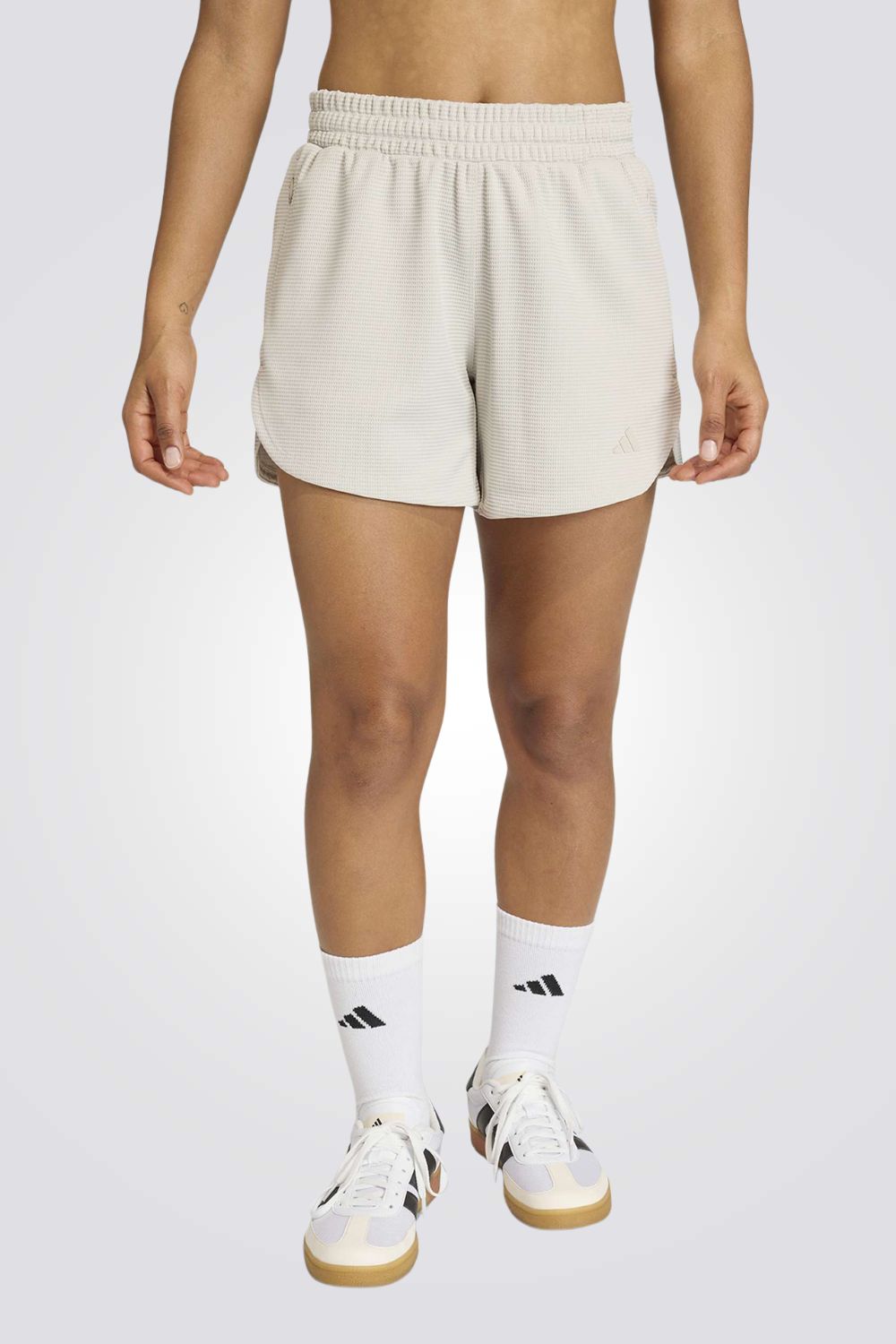 מכנסי ספורט קצרים Pacer Workout Waffle לנשים | אדידס