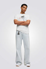 טישירט ממותגת קצרה לגברים | פומה