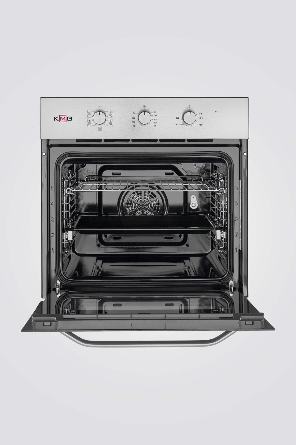 תנור בנוי 70 ליטר נירוסטה דגם BIOM-70/8- X/SS-SR-T-3 | קיי אם ג'י 