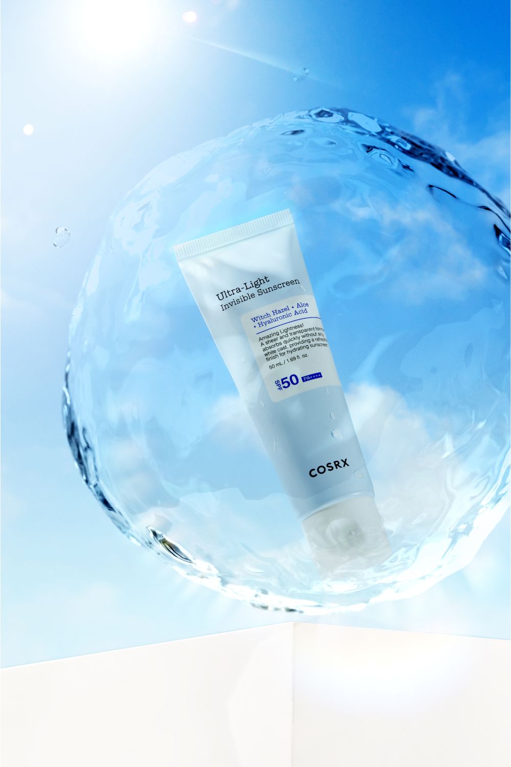 קרם הגנה שקוף 50SPF במרקם קליל 50 מ"ל