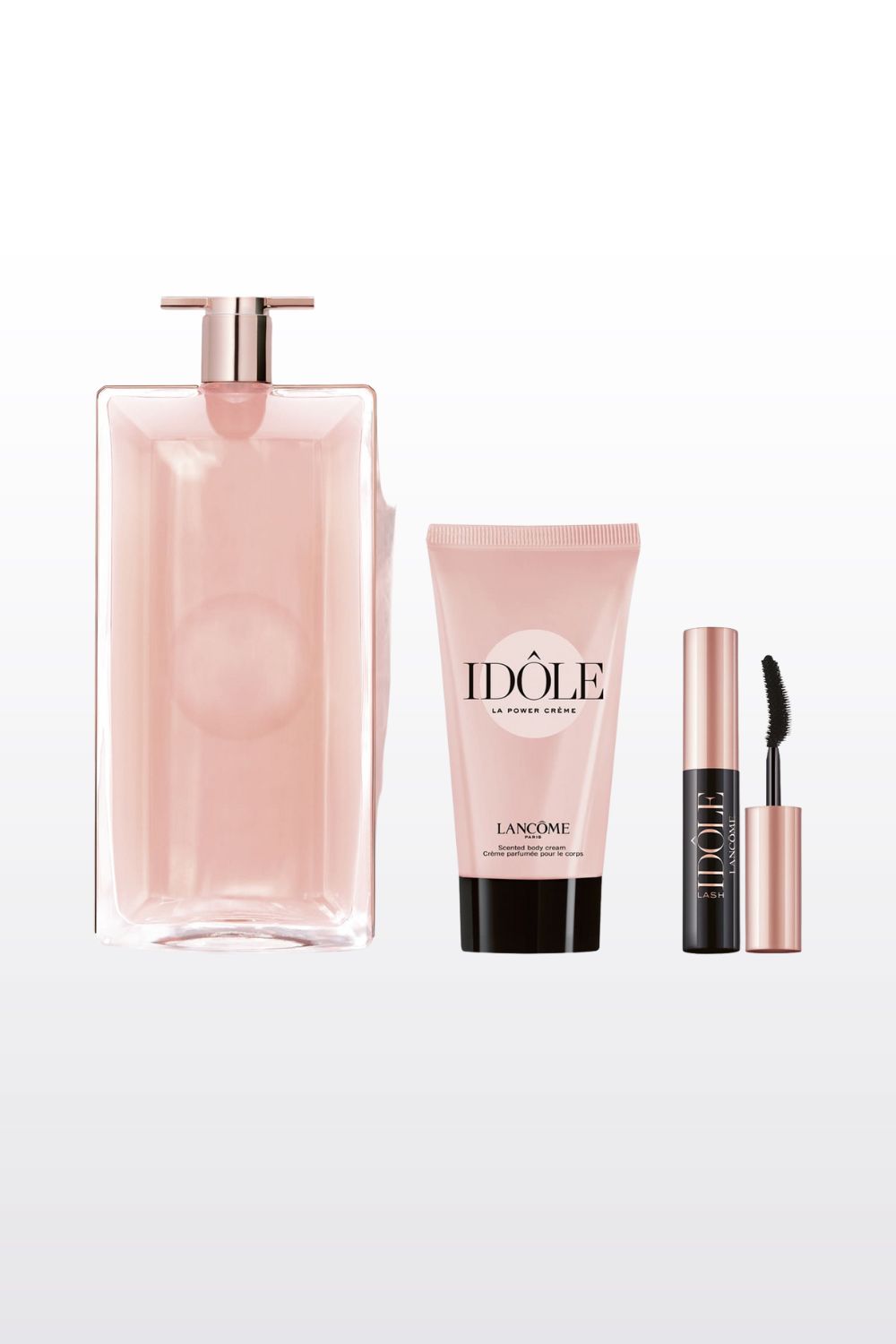 מארז בישום לאישה 100 מ"ל + קרם גוף 50 מ"ל + מסקרה לאש אידול 2.5 מ"ל IDOLE E.D.P | לנקום
