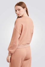 סווטשירט פיג'מה CARMELA בצבע חום
