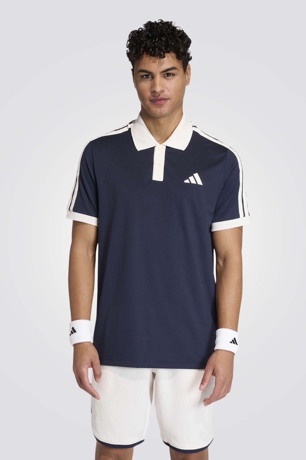 חולצת פולו קצרה ממותגת לגברים | אדידס