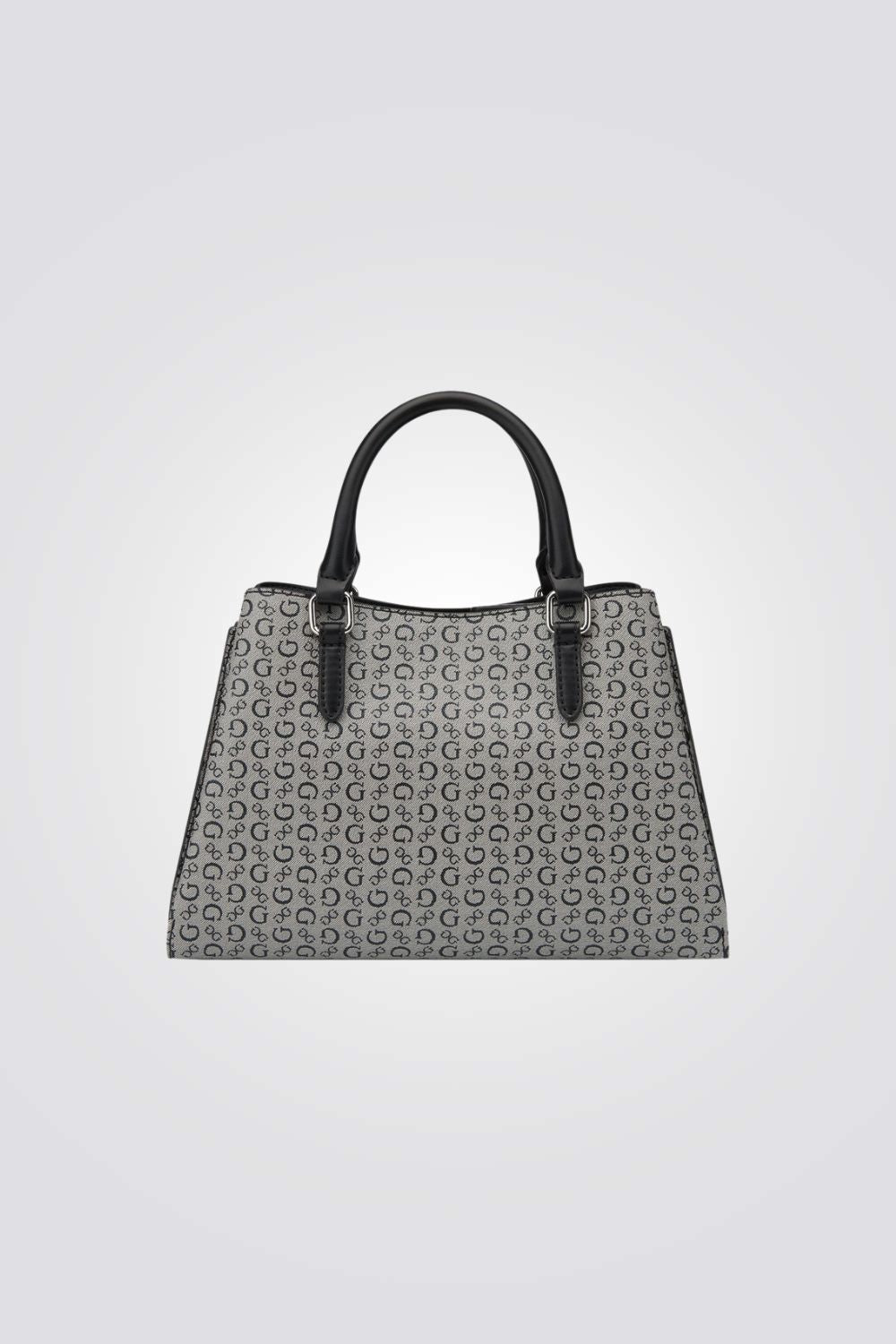 תיק יד לנשים בצבע אפור ושחור