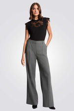 חולצה לנשים עם עיטורי תחרה | מורגן 
