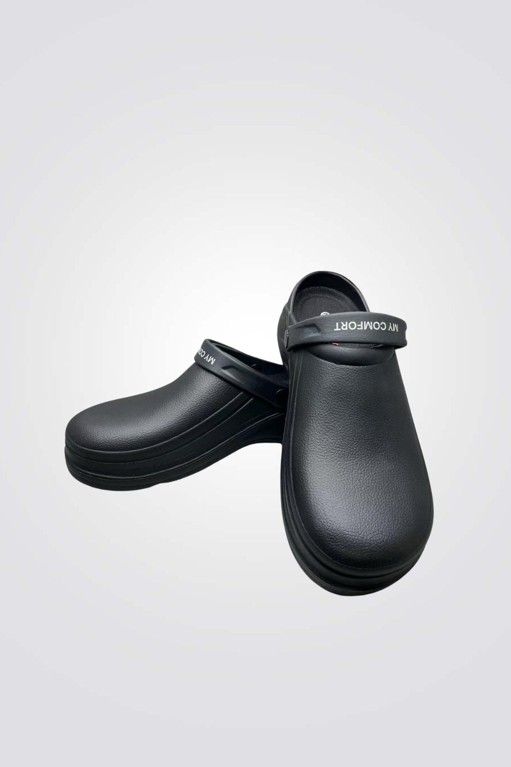 נעלי טבחים פתוחות בצבע שחור