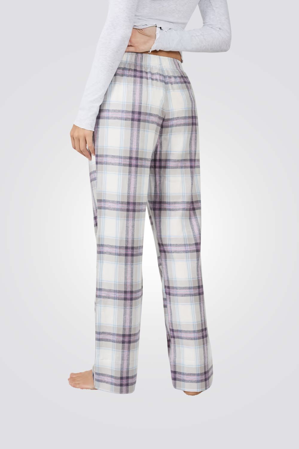 מכנסי פיג'מה משובצים LUNNA לנשים | איתם