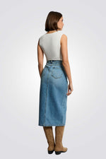 טופ במראה ריב צווארון וי תחרה בצבע לבן