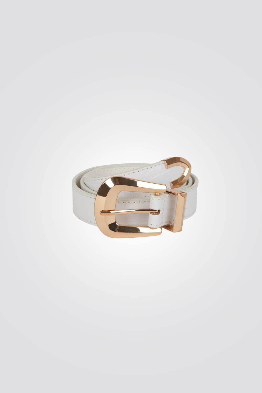 חגורה לנשים עם אפקט תנין | מורגן 