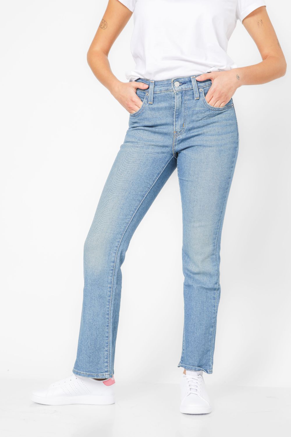 מכנסי ג'ינס גזרה גבוהה 725 Bootcut