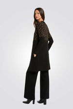 קרדיגן ארוך עם הדפס מנומר | מורגן 