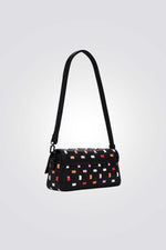 תיק כתף לנשים עם עיטור צבעוני | דזיגוואל 
