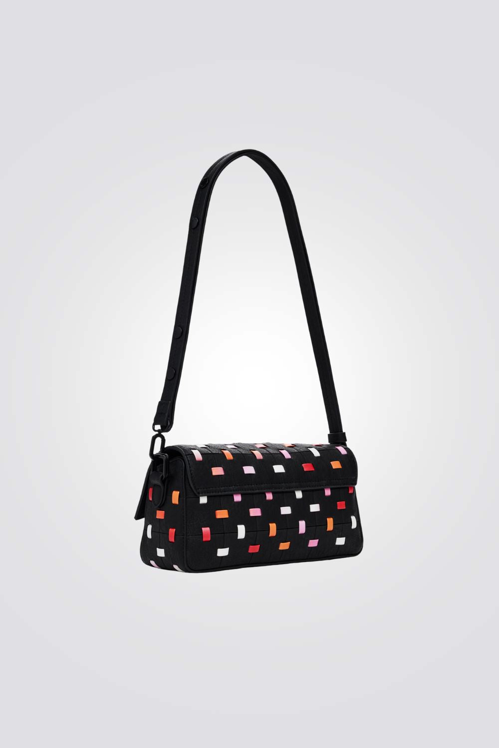 תיק כתף לנשים עם עיטור צבעוני | דזיגוואל 
