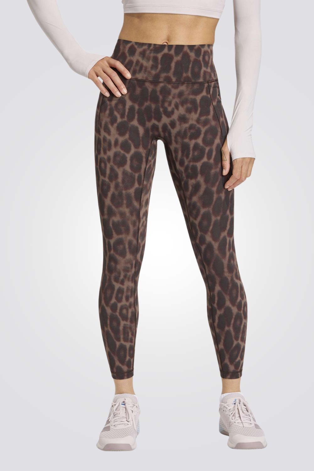 טייץ ספורט Optimé Power Leopard 7/8 לנשים | אדידס