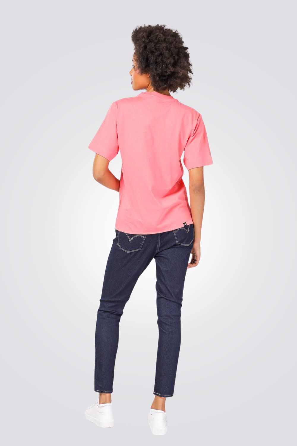 טישירט לנשים HER TEE בצבע ורוד