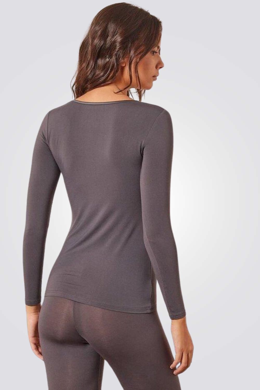 חולצה תרמית WARM ME UP SATIN אפור