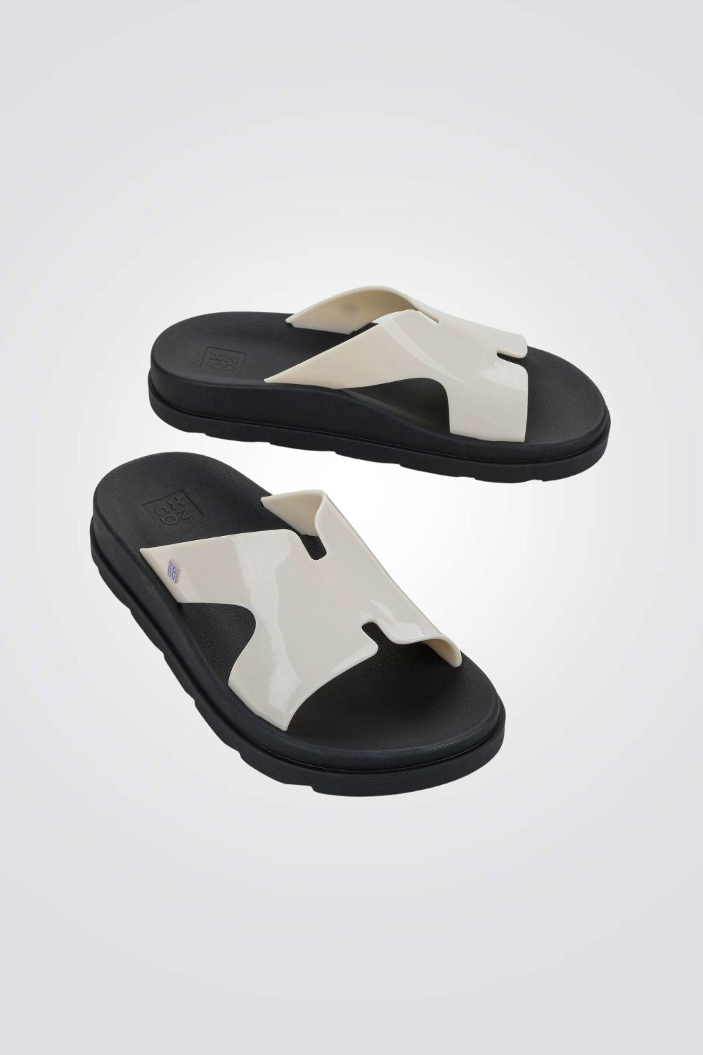 כפכפים DAILY SLIDE בצבע קרם/שחור