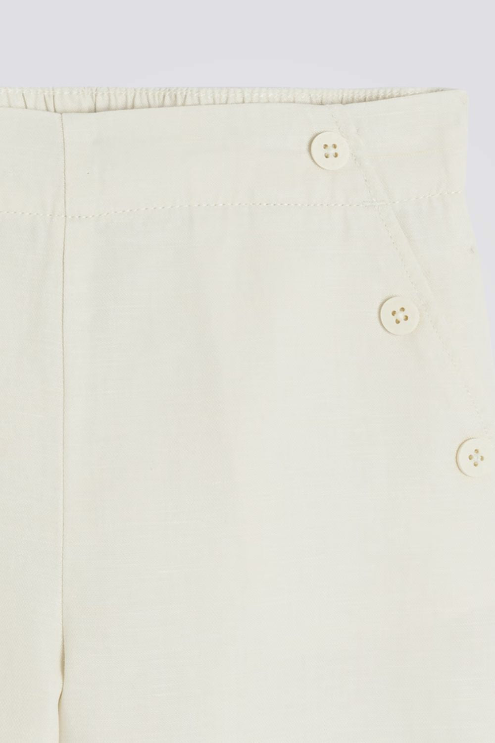 מכנסיים ארוכים בצבע שמנת לילדות