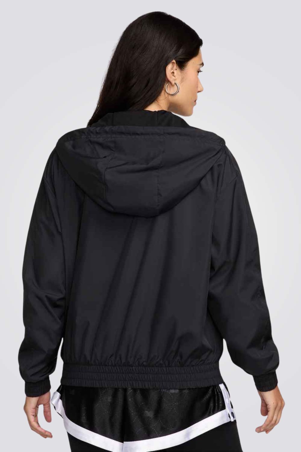 מעיל בגזרה רופפת עם כובע קפוצ'ון לנשים | נייקי