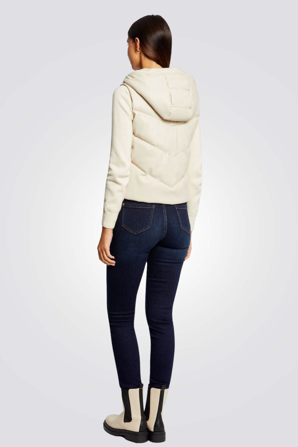 מעיל ווסט עם קפוצ'ון לנשים | מורגן 