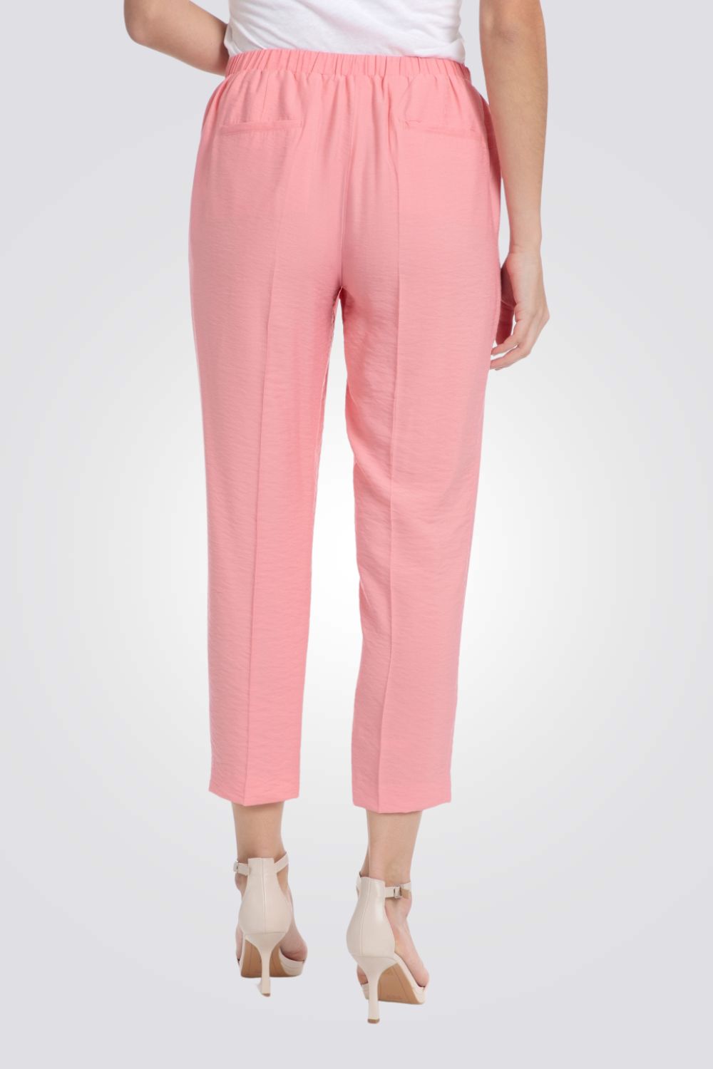 מכנסי אלגנט לנשים בצבע ורוד 