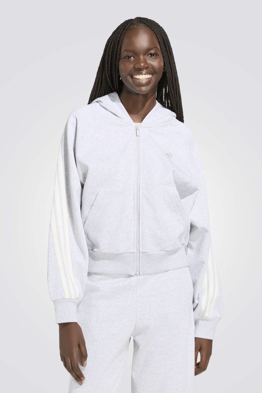סווטשרט Adidas Kit 3-Stripes עם רוכסן לנשים | אדידס