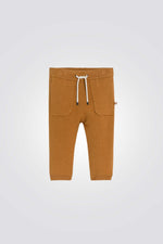 מכנסי סריג לתינוקות בצבע חום 