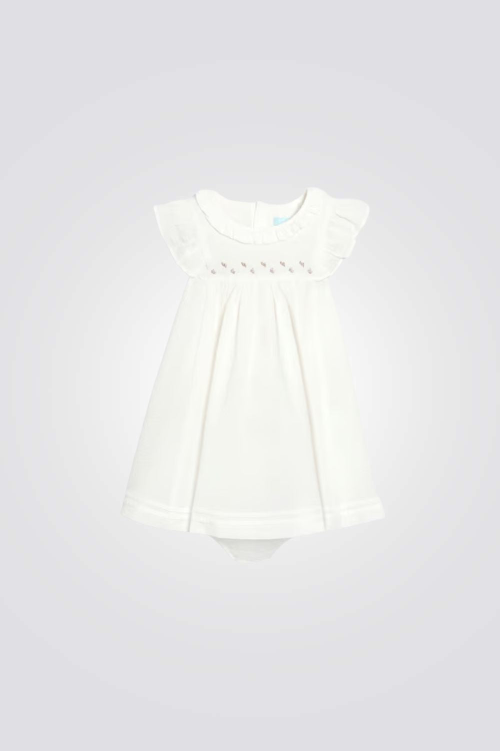 שמלה לתינוקות בצבע לבן