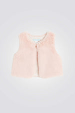 ווסט פרווה לתינוקות בצבע ורוד 