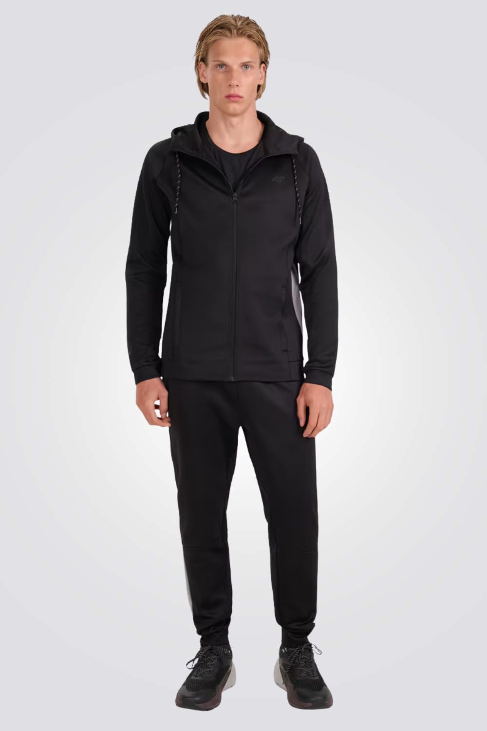 סוטטשירט אימונים עם קפוצ'ון לגברים | 4F