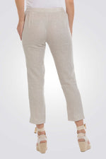 מכנס פשתן בצבע בז'