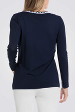 קרדיגן סריג בצבע נייבי