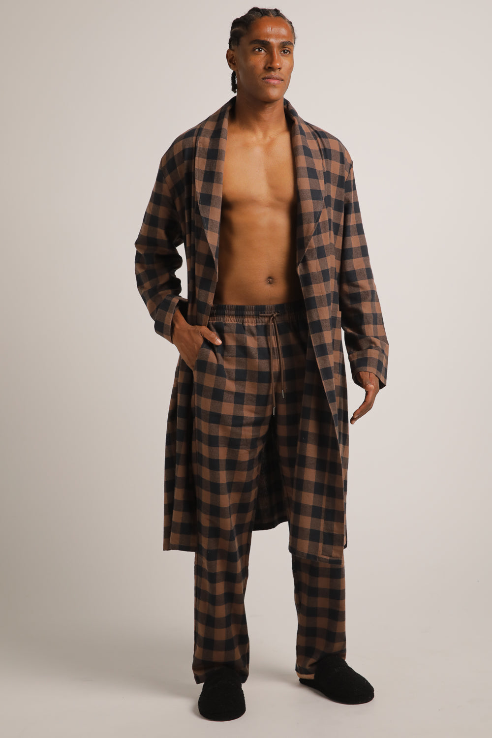 חלוק בית בסגנון משבצות | קנת קול