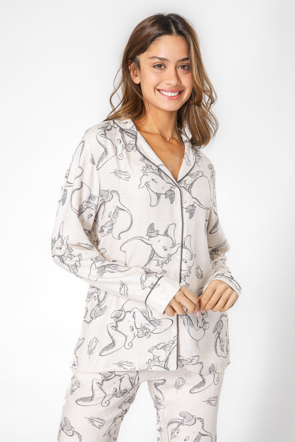 סט פיג’מה מכופתרת דקה DUMBO