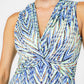 שמלה מיני עם הדפס בצבע כחול - 4
