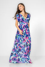 שמלה מקסי עם חגורה