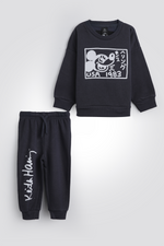 סט פיג'מה פוטר מיקי מאוס בעיצוב קית’ הרינג | דלתא